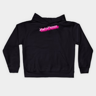 Maid of Honor Barbie logo Kids Hoodie